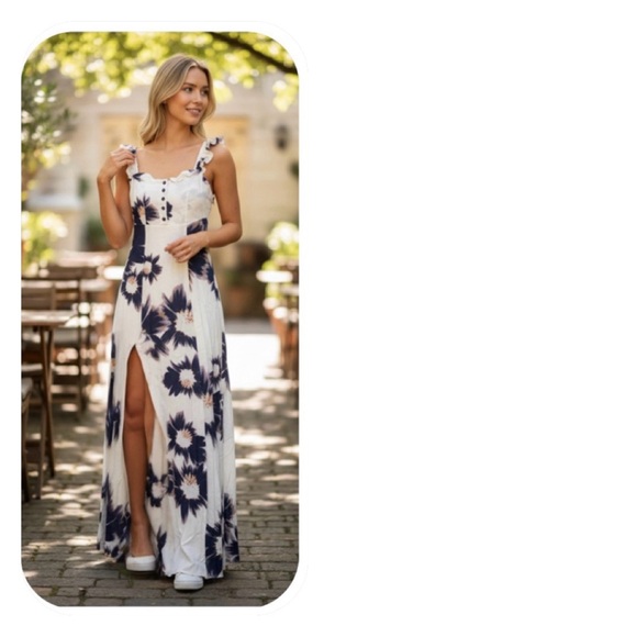 NWT Flynn Skye XS Bardot maxi dress - Picture 8 of 11